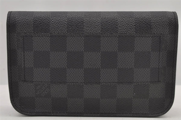 Auth Louis Vuitton Damier Graphite Ceinture Pochette Homme Waist Bag Junk 4767J