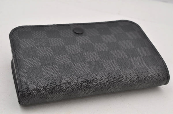 Auth Louis Vuitton Damier Graphite Ceinture Pochette Homme Waist Bag Junk 4767J