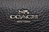 Authentic COACH x Disney Round Zip Medium Long Wallet Leather Black 4770J