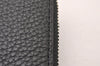 Authentic COACH x Disney Round Zip Medium Long Wallet Leather Black 4770J