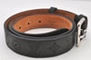 Auth Louis Vuitton Mahina Ceinture Perfo Belt 90cm 35.4" Black M6931 LV 4770K