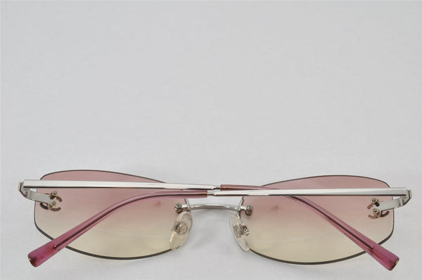 Authentic CHANEL Sunglasses CC Logos CoCo Mark Titanium 4002 Pink Clear 4771K