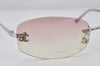 Authentic CHANEL Sunglasses CC Logos CoCo Mark Titanium 4002 Pink Clear 4771K