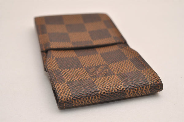 Authentic Louis Vuitton Damier Etui Cigarette Case N63024 LV 4772J