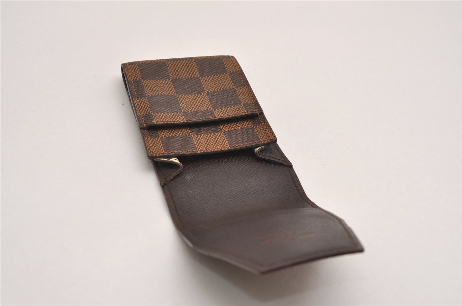 Authentic Louis Vuitton Damier Etui Cigarette Case N63024 LV 4772J