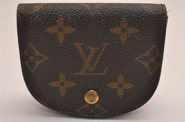 Authentic Louis Vuitton Monogram Porte Monnaie Gousset M61970 Coin Purse 4773J