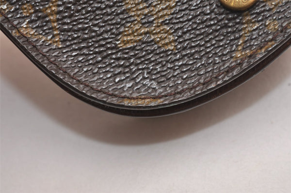 Authentic Louis Vuitton Monogram Porte Monnaie Gousset M61970 Coin Purse 4773J