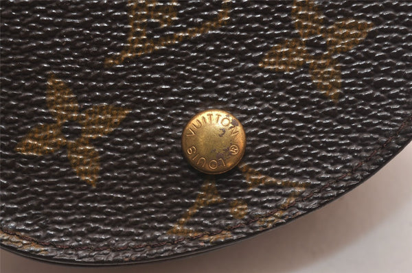 Authentic Louis Vuitton Monogram Porte Monnaie Gousset M61970 Coin Purse 4773J