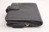 Authentic CHANEL Butterfly Camellia Calf Skin CC Logo Bifold Wallet Black 4773K