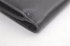 Authentic CHANEL Butterfly Camellia Calf Skin CC Logo Bifold Wallet Black 4773K