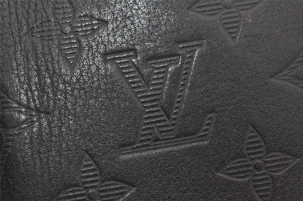 Auth Louis Vuitton Monogram Shadow Portefeuille Brazza Wallet M62900 LV 4774K