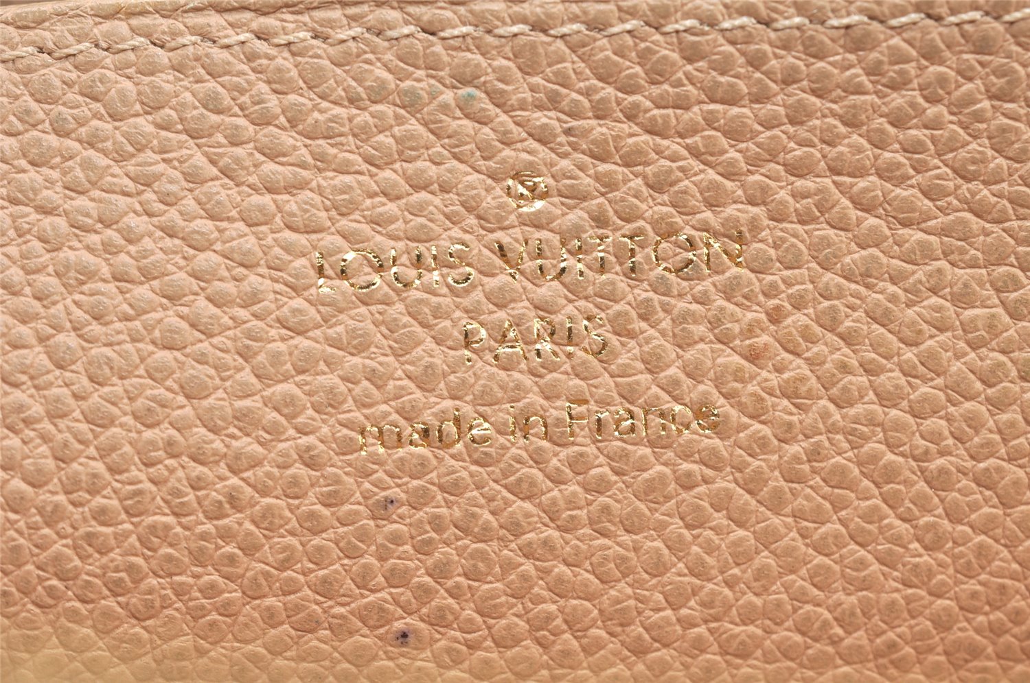 Authentic Louis Vuitton Monogram Empreinte Zippy Wallet Beige M61866 LV 4775K