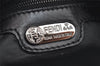 Authentic FENDI Vintage Nylon Leather Hand Tote Bag Black 4776I