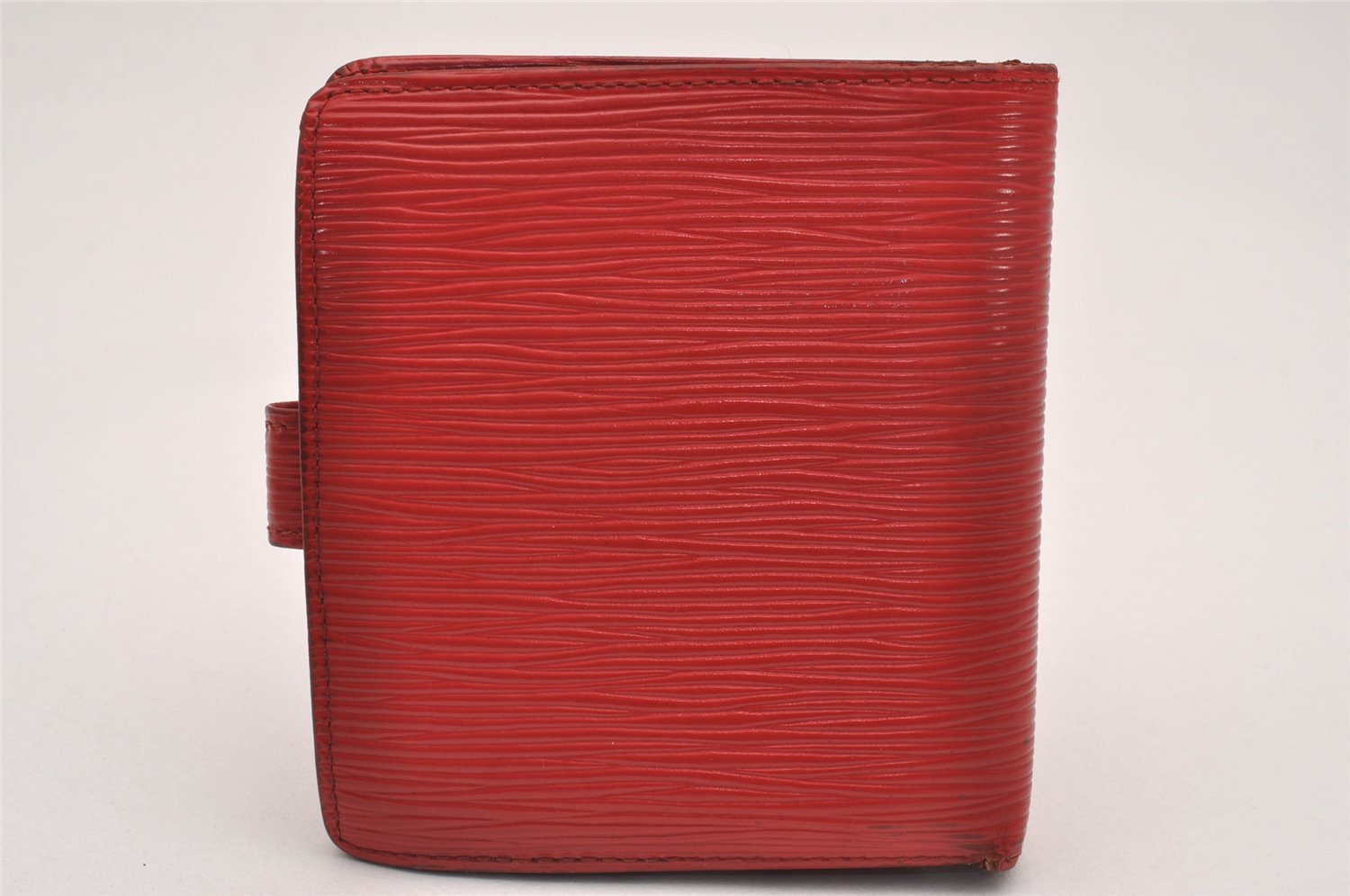 Authentic Louis Vuitton Epi Porte Billets Compact Wallet Red M63557 LV 4776J