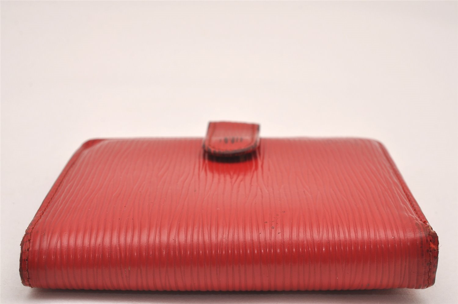 Authentic Louis Vuitton Epi Porte Billets Compact Wallet Red M63557 LV 4776J