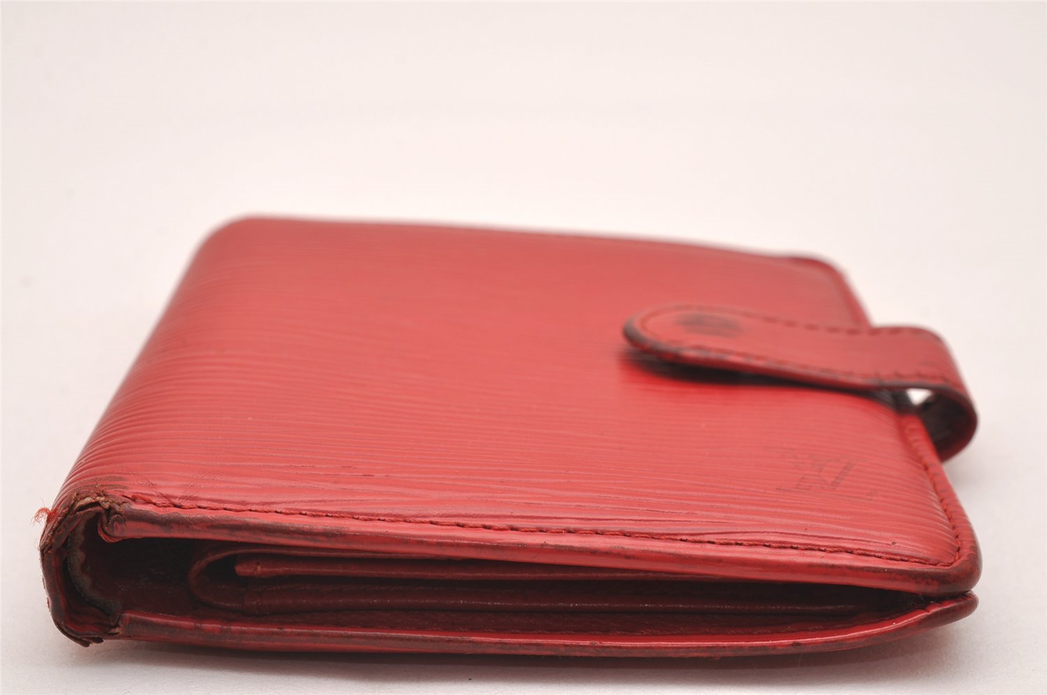 Authentic Louis Vuitton Epi Porte Billets Compact Wallet Red M63557 LV 4776J