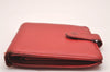 Authentic Louis Vuitton Epi Porte Billets Compact Wallet Red M63557 LV 4776J