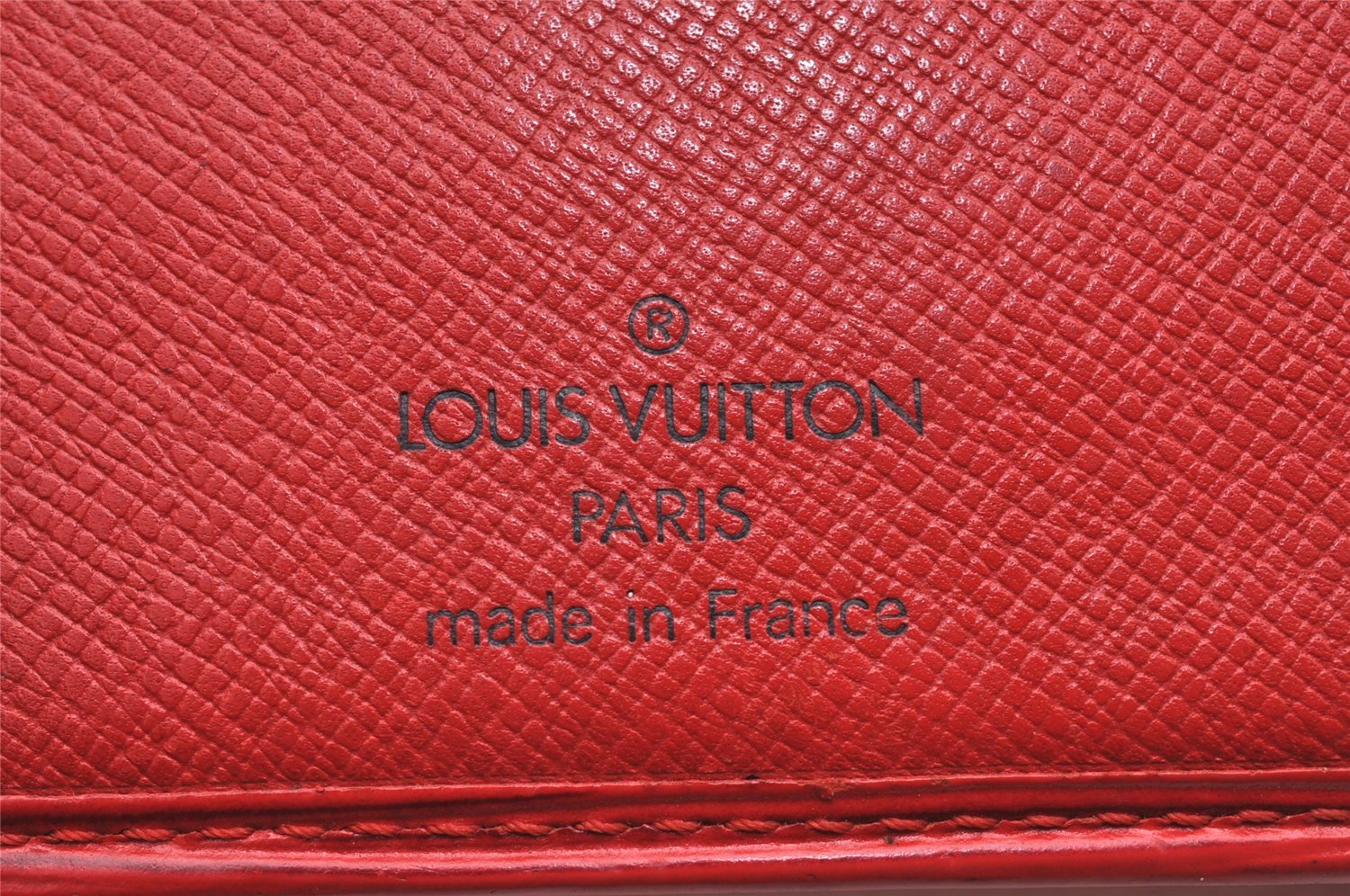 Authentic Louis Vuitton Epi Porte Billets Compact Wallet Red M63557 LV 4776J