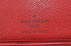 Authentic Louis Vuitton Epi Porte Billets Compact Wallet Red M63557 LV 4776J