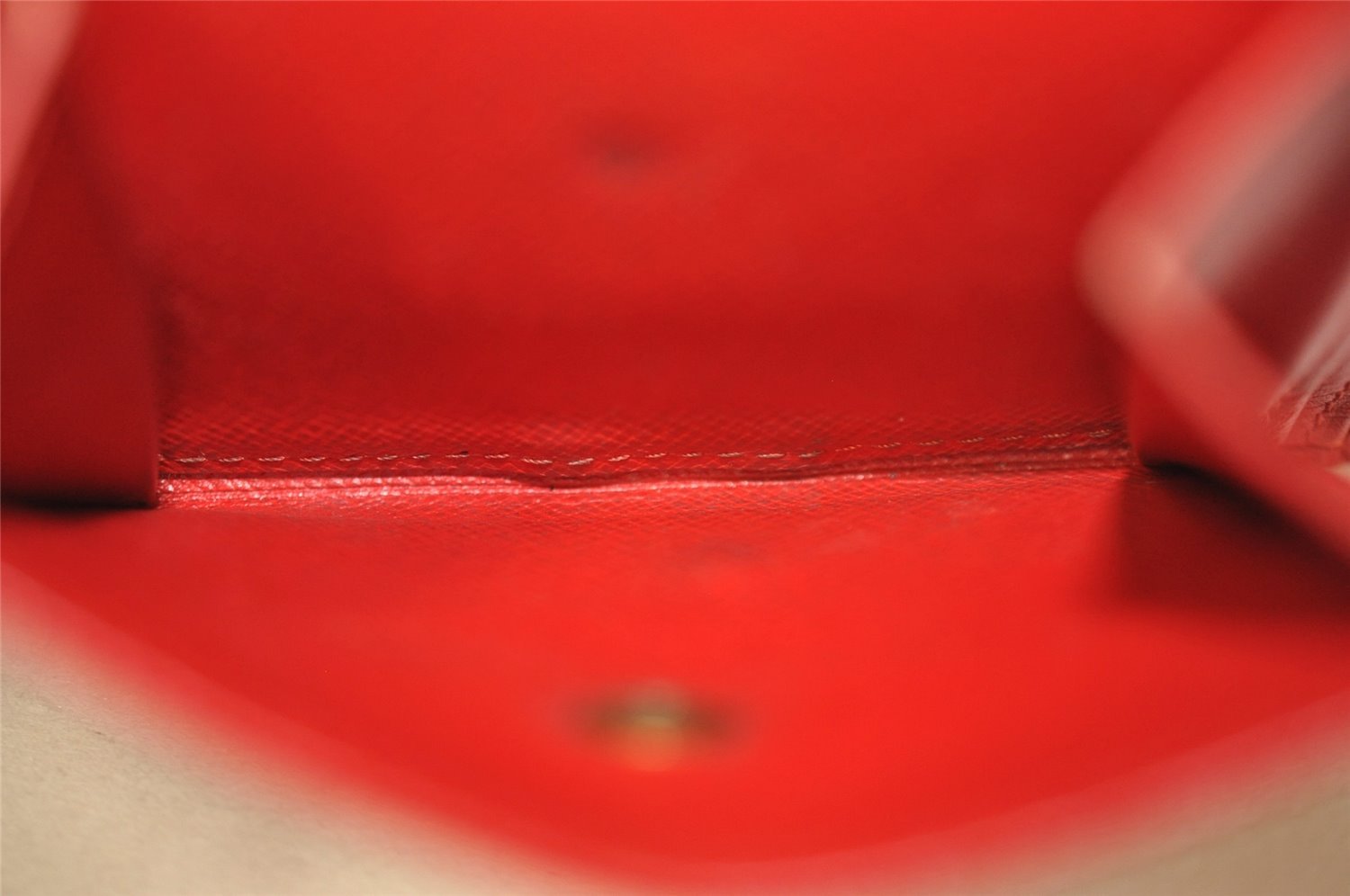 Authentic Louis Vuitton Epi Porte Billets Compact Wallet Red M63557 LV 4776J