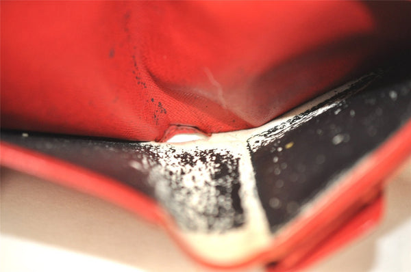 Authentic Louis Vuitton Epi Porte Billets Compact Wallet Red M63557 LV 4776J