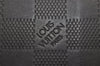 Auth Louis Vuitton Damier Infini Portefeuille Brazza Wallet N63010 Black 4777J