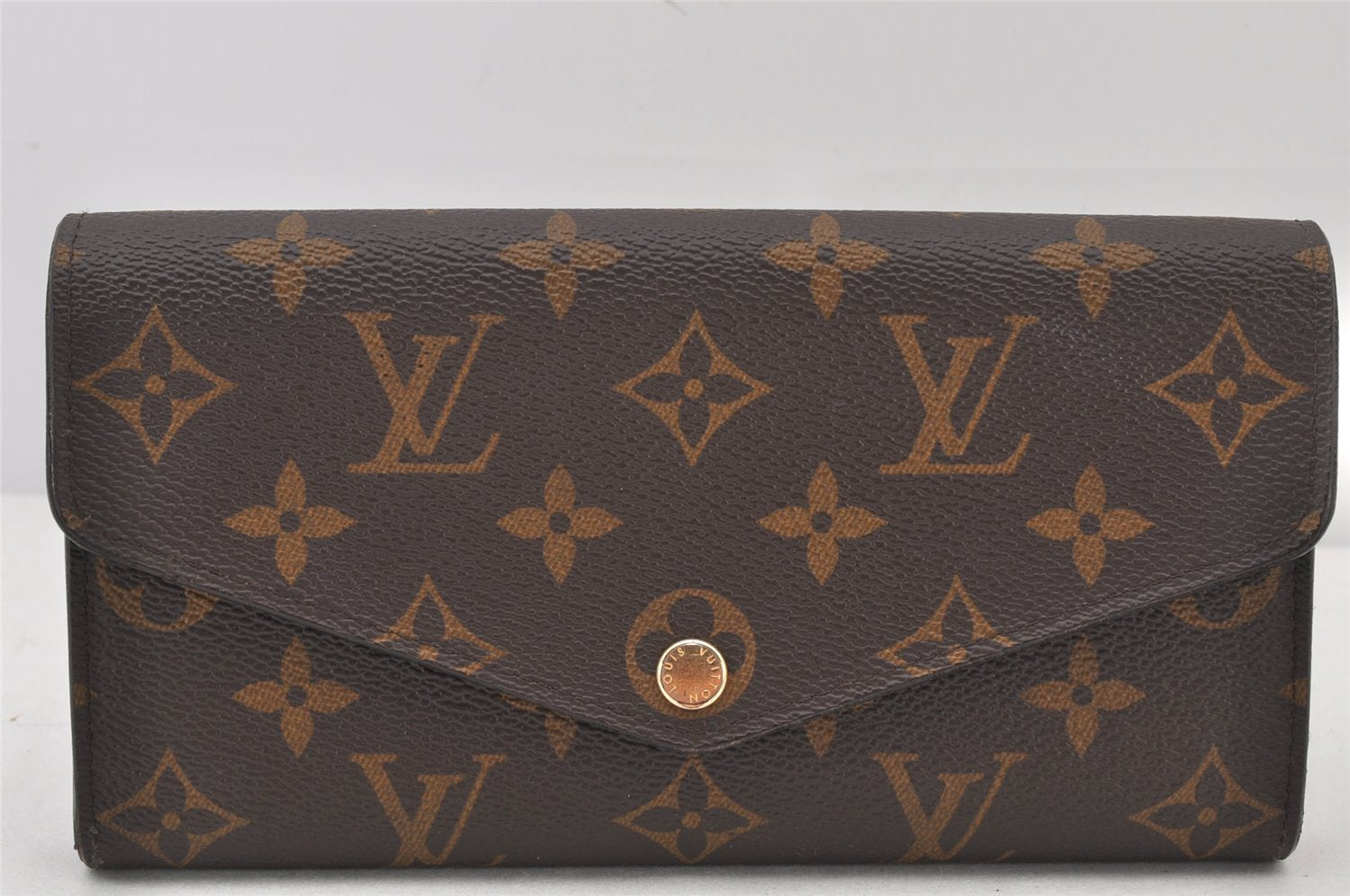 Authentic Louis Vuitton Monogram Portefeuille Sarah Long Wallet M62234 LV 4777K