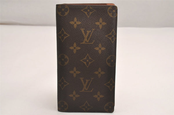 Authentic Louis Vuitton Monogram Porte Valeurs Cartes Credit M61823 Wallet 4778J