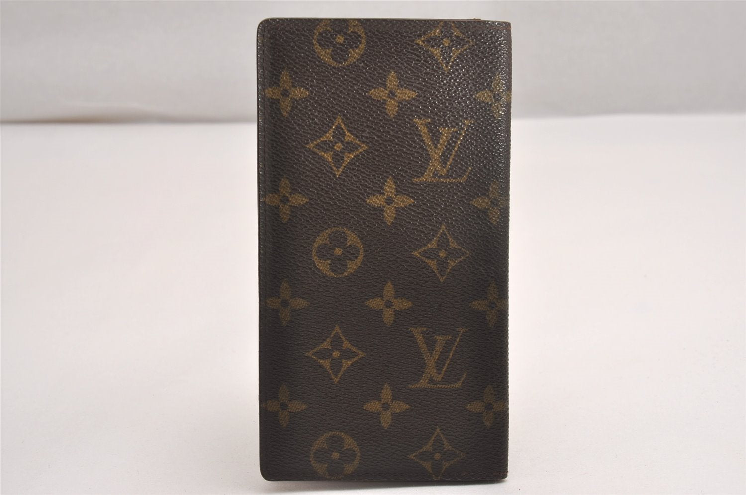 Authentic Louis Vuitton Monogram Porte Valeurs Cartes Credit M61823 Wallet 4778J