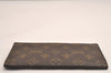 Authentic Louis Vuitton Monogram Porte Valeurs Cartes Credit M61823 Wallet 4778J