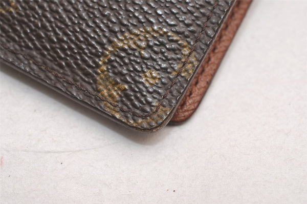 Authentic Louis Vuitton Monogram Porte Valeurs Cartes Credit M61823 Wallet 4778J