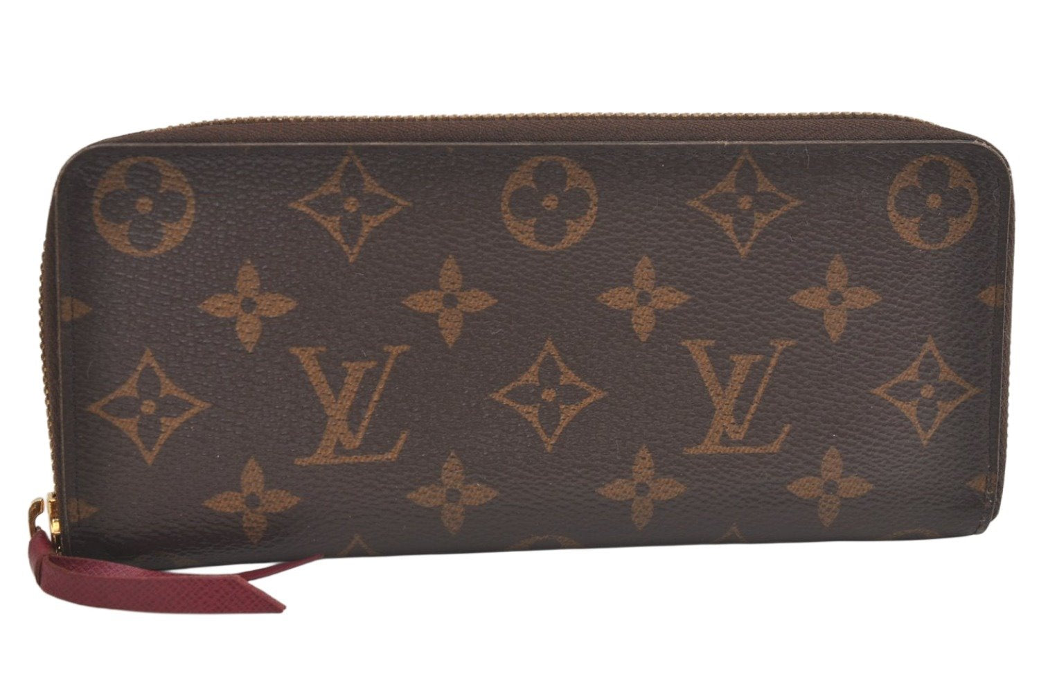 Authentic Louis Vuitton Monogram Portefeuille Clemence Wallet M68314 LV 4778K