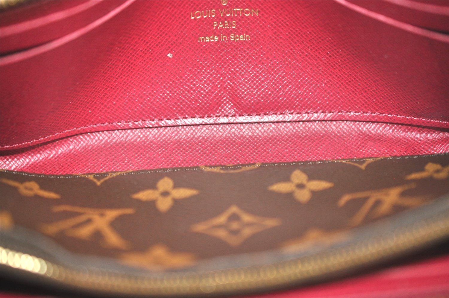 Authentic Louis Vuitton Monogram Portefeuille Clemence Wallet M68314 LV 4778K