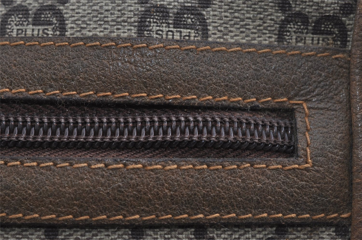 Authentic GUCCI GG Plus Clutch Hand Bag Purse PVC Leather Brown Junk 4779I