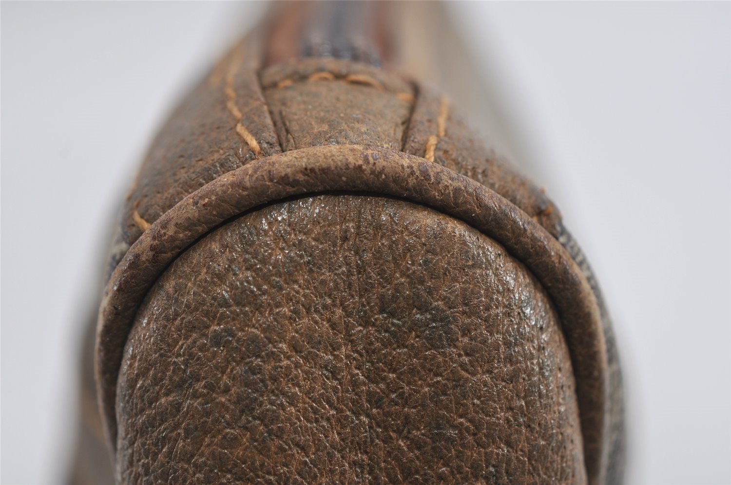 Authentic GUCCI GG Plus Clutch Hand Bag Purse PVC Leather Brown Junk 4779I