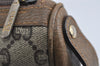 Authentic GUCCI GG Plus Clutch Hand Bag Purse PVC Leather Brown Junk 4779I