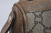 Authentic GUCCI GG Plus Clutch Hand Bag Purse PVC Leather Brown Junk 4779I