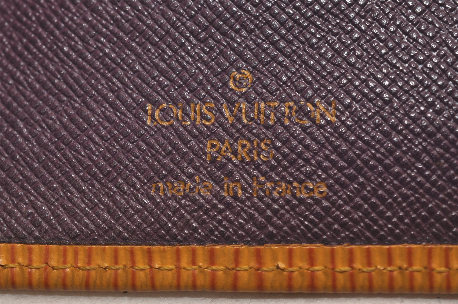 Authentic Louis Vuitton Epi Continental Viennois Long Wallet M63259 Yellow 4779J