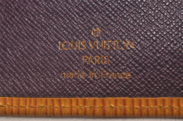 Authentic Louis Vuitton Epi Continental Viennois Long Wallet M63259 Yellow 4779J