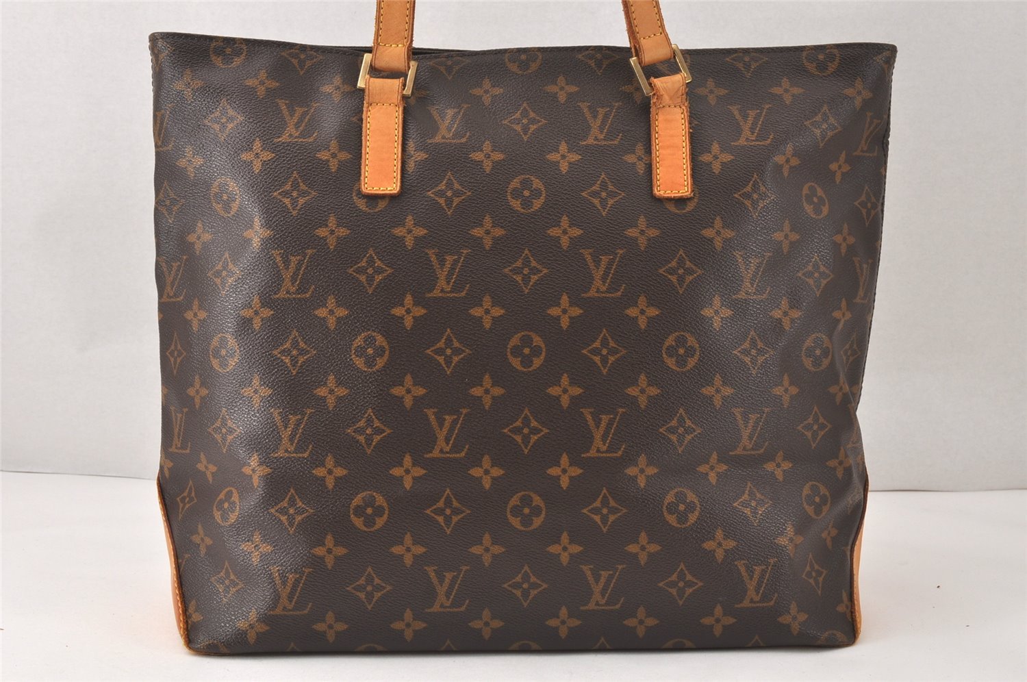 Authentic Louis Vuitton Monogram Cabas Mezzo Shoulder Tote Bag M51151 Junk 4779K