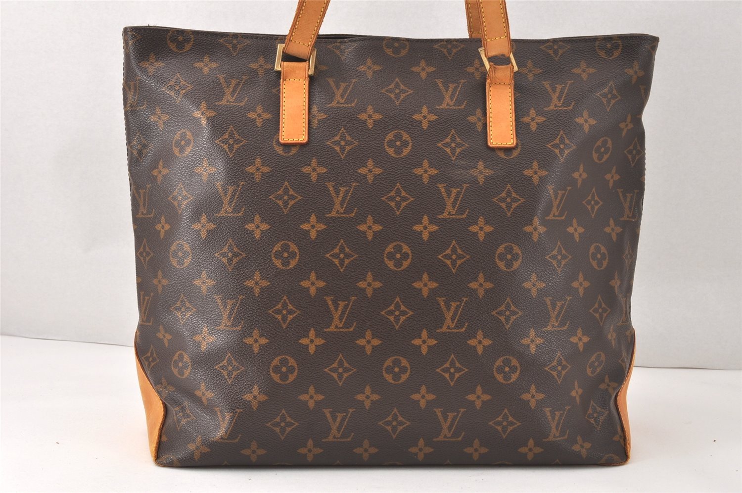 Authentic Louis Vuitton Monogram Cabas Mezzo Shoulder Tote Bag M51151 Junk 4779K