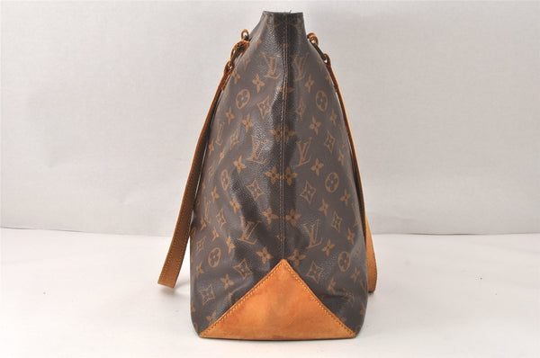 Authentic Louis Vuitton Monogram Cabas Mezzo Shoulder Tote Bag M51151 Junk 4779K