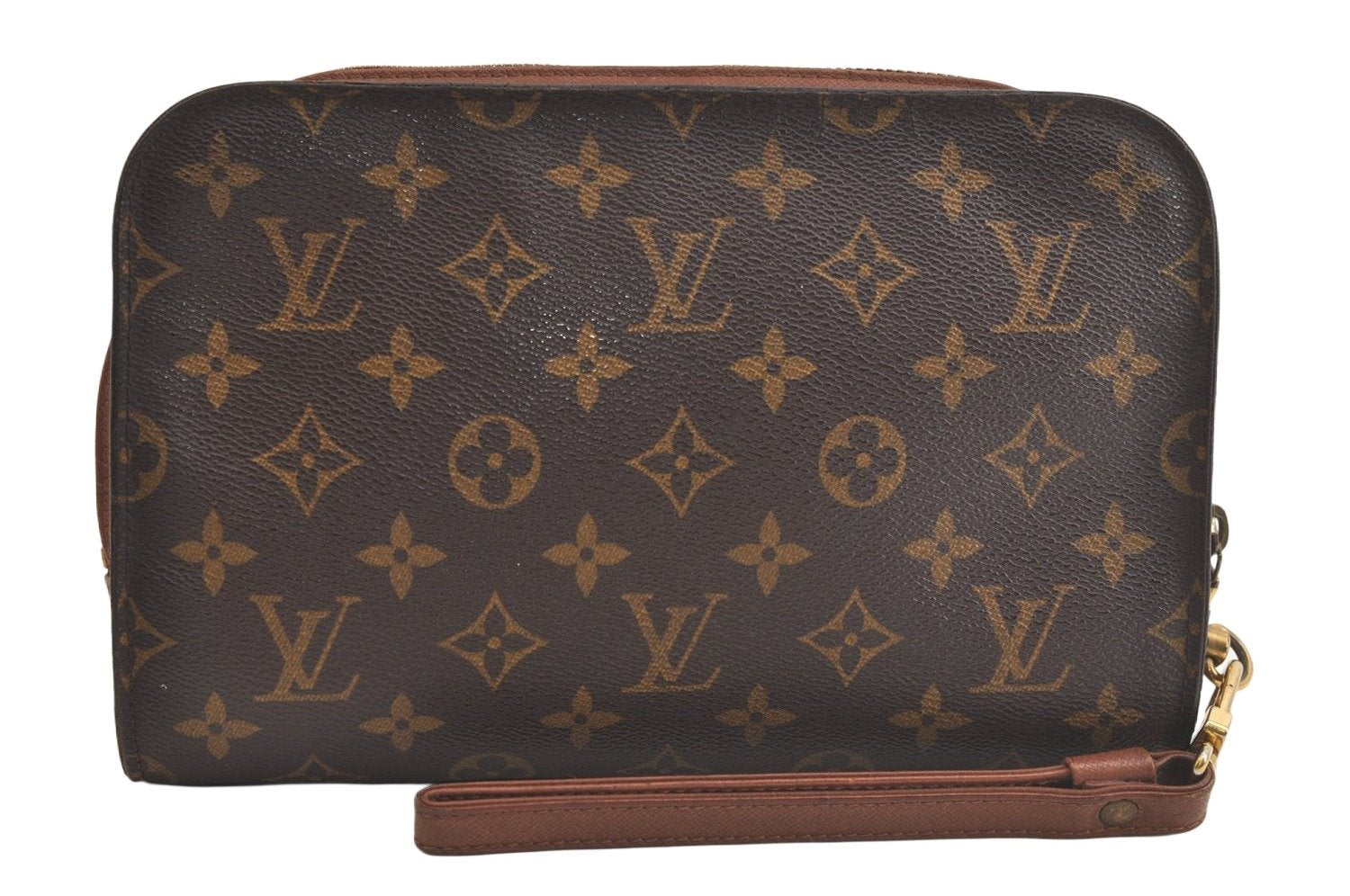 Authentic Louis Vuitton Monogram Orsay Clutch Hand Bag Purse M51790 LV 4780K