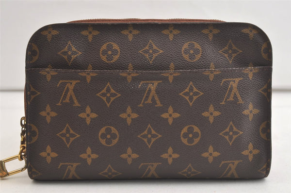 Authentic Louis Vuitton Monogram Orsay Clutch Hand Bag Purse M51790 LV 4780K