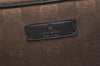 Authentic GUCCI Vintage Pouch Purse GG Canvas Leather 106647 Brown 4781J