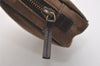 Authentic GUCCI Vintage Pouch Purse GG Canvas Leather 106647 Brown 4781J