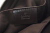 Authentic GUCCI Vintage Pouch Purse GG Canvas Leather 106647 Brown 4781J