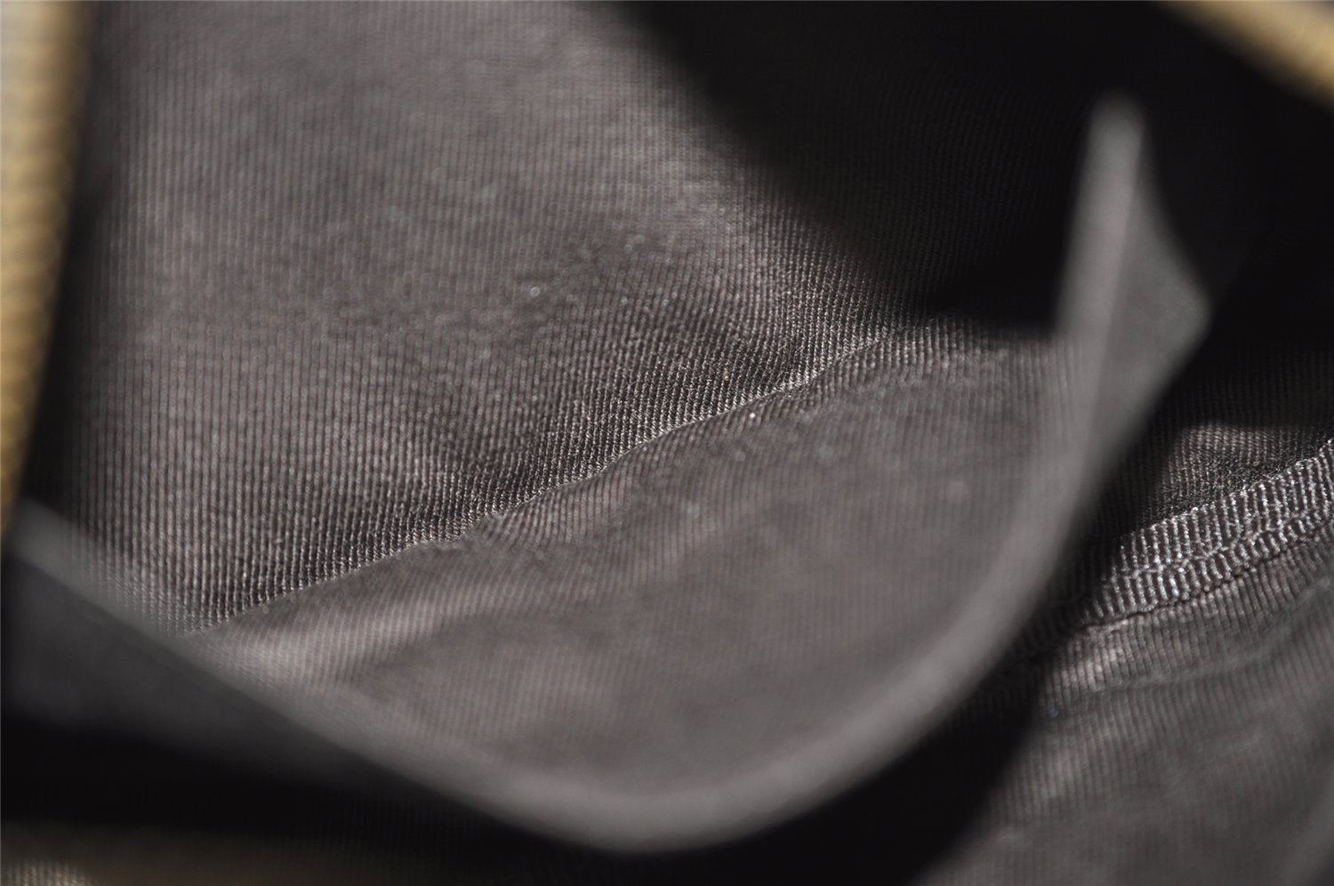 Authentic GUCCI Vintage Pouch Purse GG Canvas Leather 106647 Brown 4781J