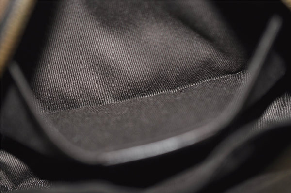 Authentic GUCCI Vintage Pouch Purse GG Canvas Leather 106647 Brown 4781J