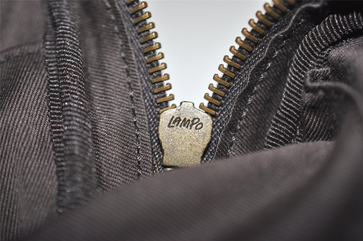 Authentic GUCCI Vintage Pouch Purse GG Canvas Leather 106647 Brown 4781J